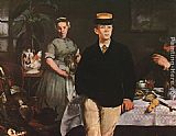 Eduard Manet Famous Paintings - The Luncheon in the Studio